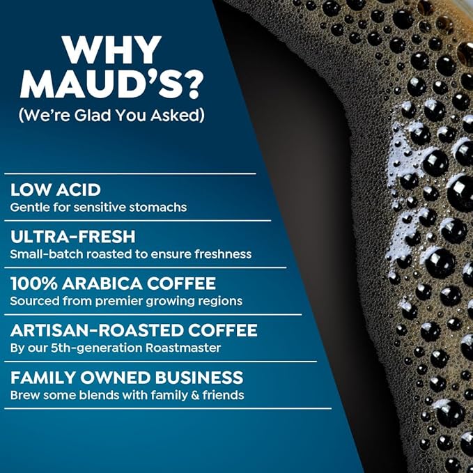 Maud's Decaf Medium Roast Coffee Pods, 200 ct, Decaffeinated Recyclable Single Serve Pods – 100% Arabica Coffee, Compatible with Keurig K Cups Maker