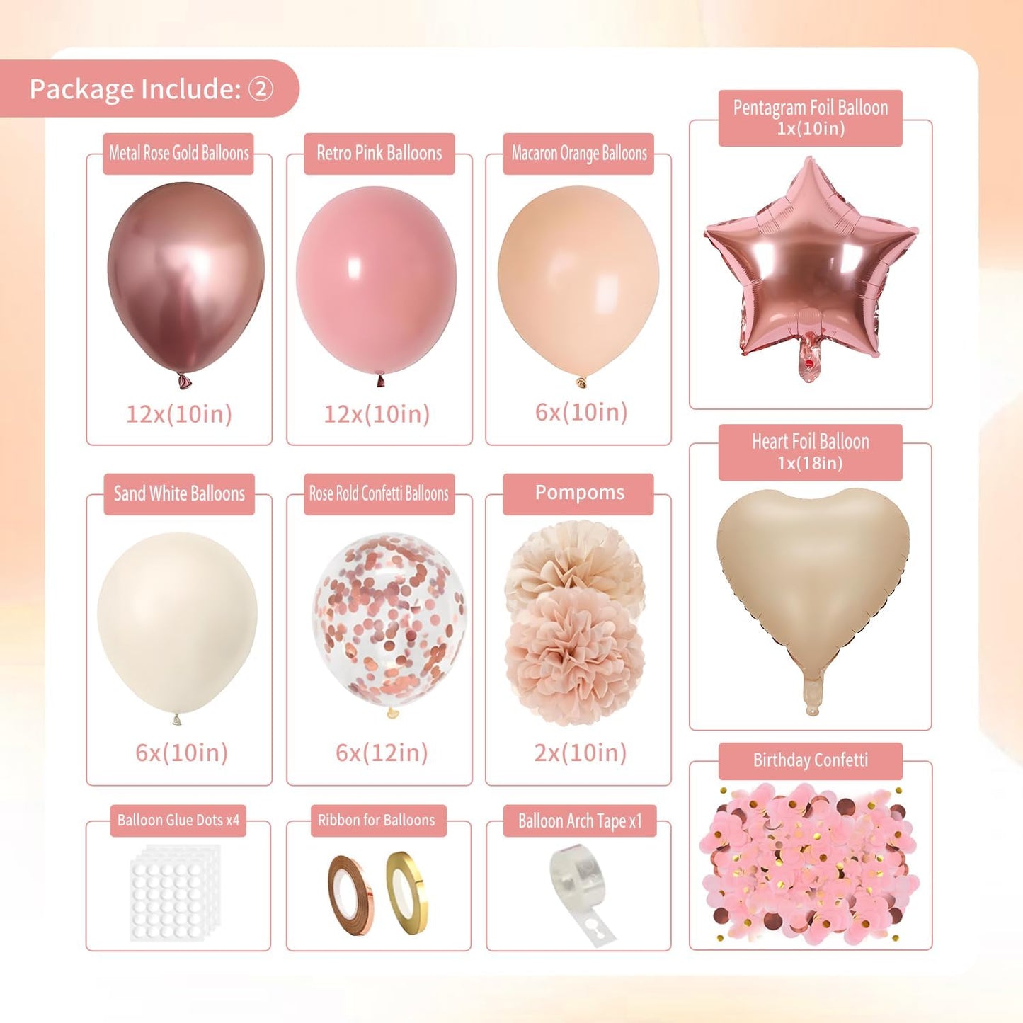 Birthday Decorations for Women Girls, Retro Blush Pink Birthday Party Decorations, Happy Birthday Banner, Crown, Sash, Pink Rose Gold White Sand Nude Balloons, Butterfly, Fringe Curtain, Tablecloth
