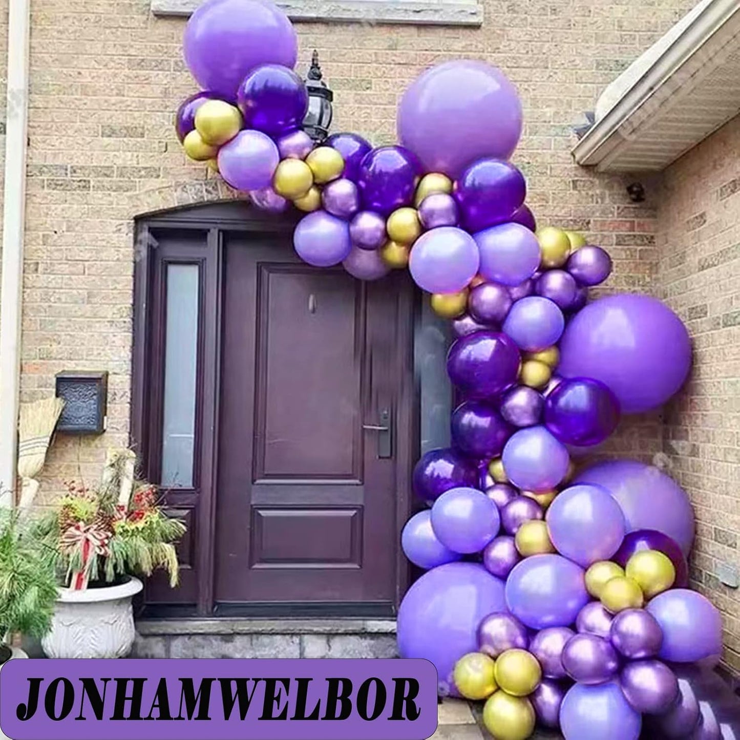 Jonhamwelbor Lavender Purple Matte Latex Balloons 12 Inches 100 Pack Light Violet Wedding Baby Shower Party Decorations Girl