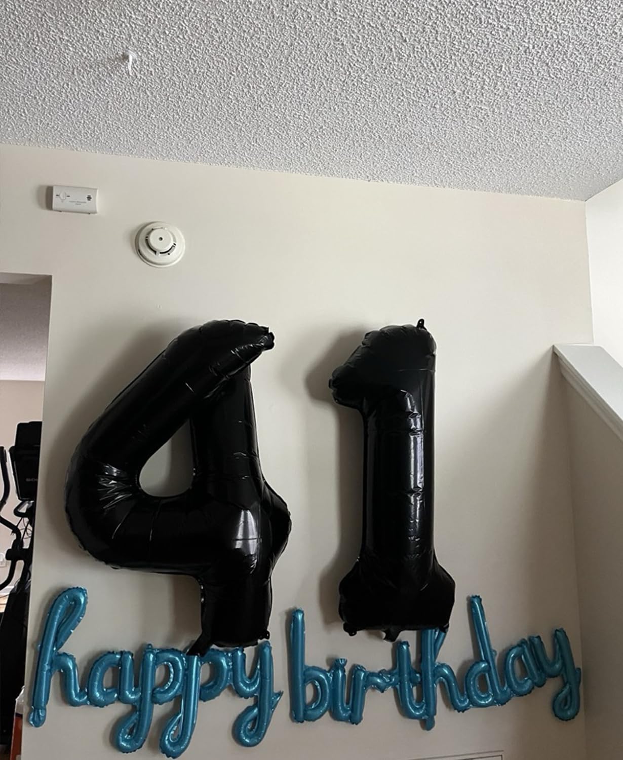 Smlpuame 40 inch Number Balloon 0-9 Black Large Number 4 Balloons,Digital Balloons for Birthday Party Celebration Decorations Supplies, Helium Foil Number Balloons for Wedding Anniversary