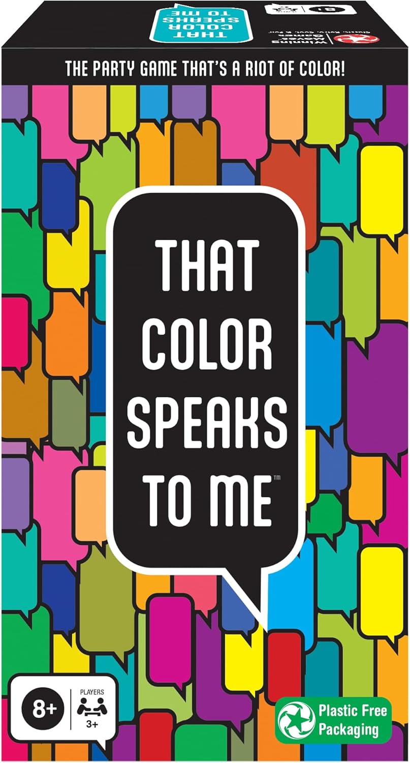 Winning Moves That Color Speaks to Me, Fast Playing Party Game of Predicting Which Color Will Speak to Your Opponents Wild Answer Cards, for 3+ Players, Ages 8+