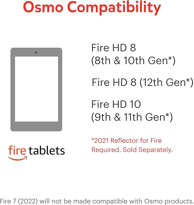 Osmo-Genius Starter Kit for Fire Tablet + Family Game Night-7 Educational Learning Games for Spelling,Math & more-Ages 6-10-STEM Toy Gifts- 6 7 8 9 10(Osmo Fire Tablet Base Included-Amazon Exclusive)
