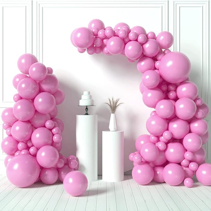 HOUSE OF PARTY Pink Balloon Garland - Baby Pink Balloons, 5/12/18 Inch Balloon Arch Pink for Graduation Party, Birthday, Wedding, Bridal Shower Decorations and Easter Decorations