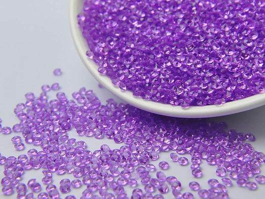 ZKC 4.5mm 10000PCS Purple Crystal Acrylic Diamond Vase Fillers Beads for Wedding Centerpiece Table Scatter Shower Party Vase Beads Decorations