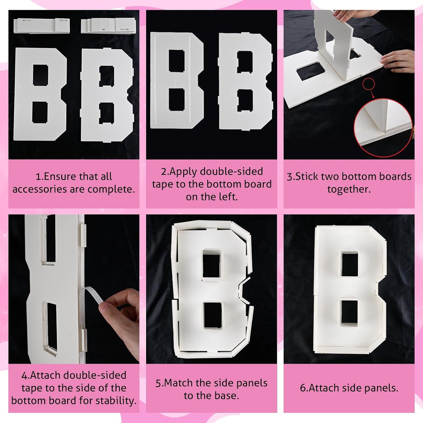 BRIDE Cardboard Letters for Charcuterie Fillable, 13.7 Inch Charcuterie Letters Fillable Paper Mache Letter Trays for Cupcake Candy Food Display Letter Box for Bridal Shower Anniversary Party Decor
