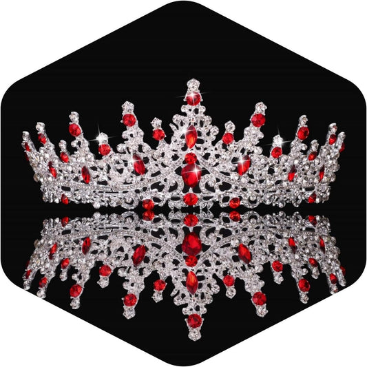 Kamirola Crystal Crowns and Tiaras Headband for Girl or Women Birthday Party Wedding Prom Bridal Halloween Christmas （TR19）