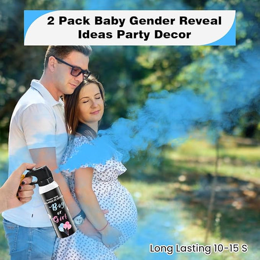 Gender Reveal Fire Extinguisher 2 Pack Boy Blue Extinguishers for Baby Reveal Gender Reveal Decorations Smoke with Power for Party Blue Smoke Color Powder for Reveal Party Ideas Color Run