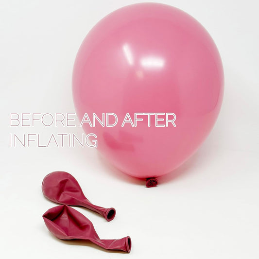 Allgala Helium Grade Latex Balloons - Bulk Balloon Pack | Ideal for Birthday Party Decorations, Gender Reveal, Thanksgiving | Thick and Strong Colored Balloons for Events | 50 pcs 12" - Retro Fuchsia