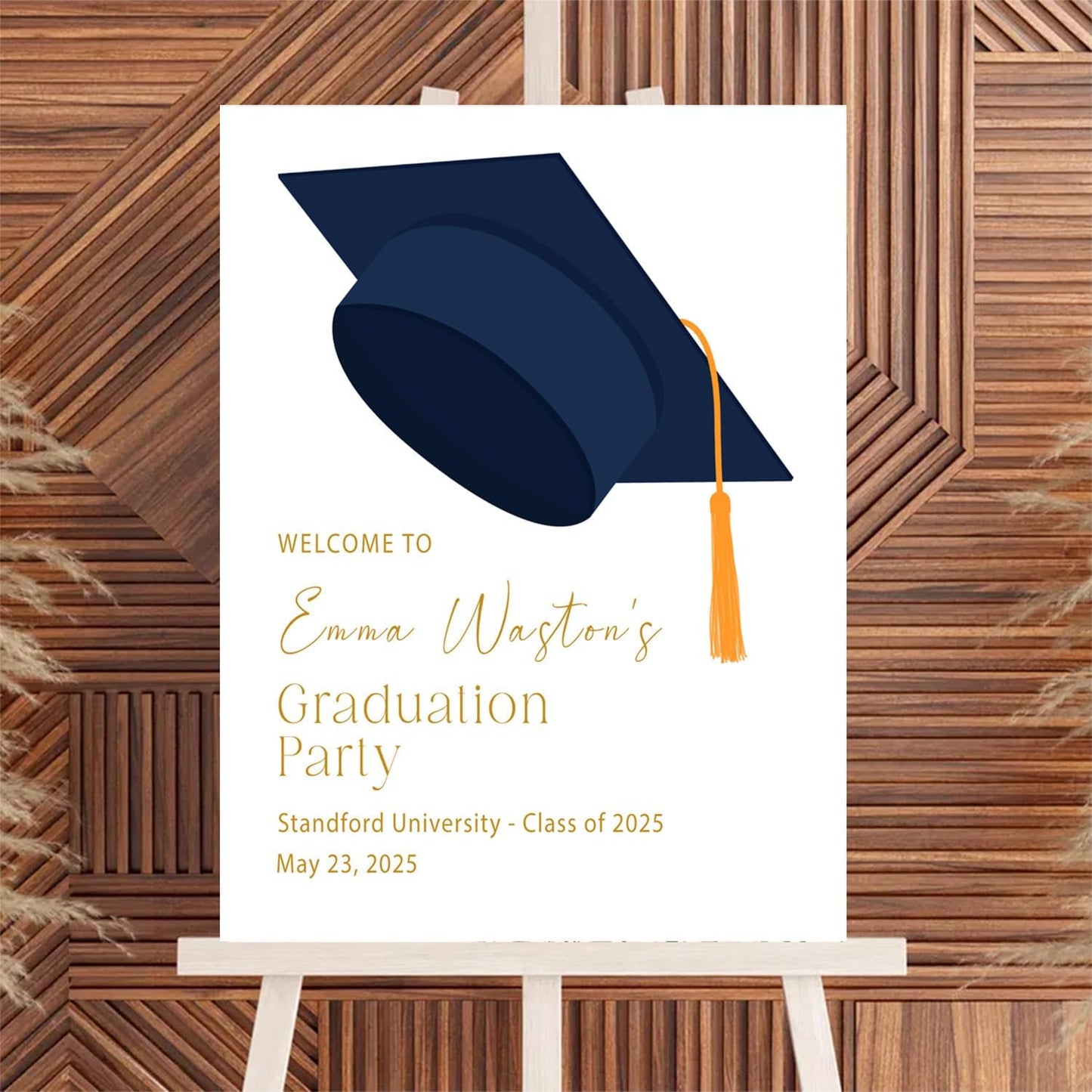 Personalized 2025 Graduation Party Welcome Sign, Minimalist Grads Decor, Class of 2025 Graduation Party Poster, Custom Graduation Party Sign, Congrats Grad Decorations Design 8