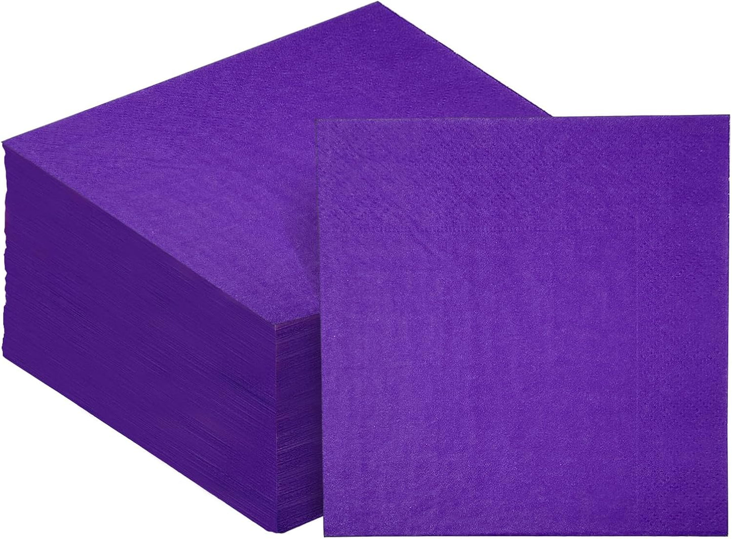 Purple Cocktail Napkins 5 * 5inch disposable Beverage Napkin paper for Cocktail, Wedding, Dinner，Birthday Party Dessert Wine Paper Napkins（ 120 Count）