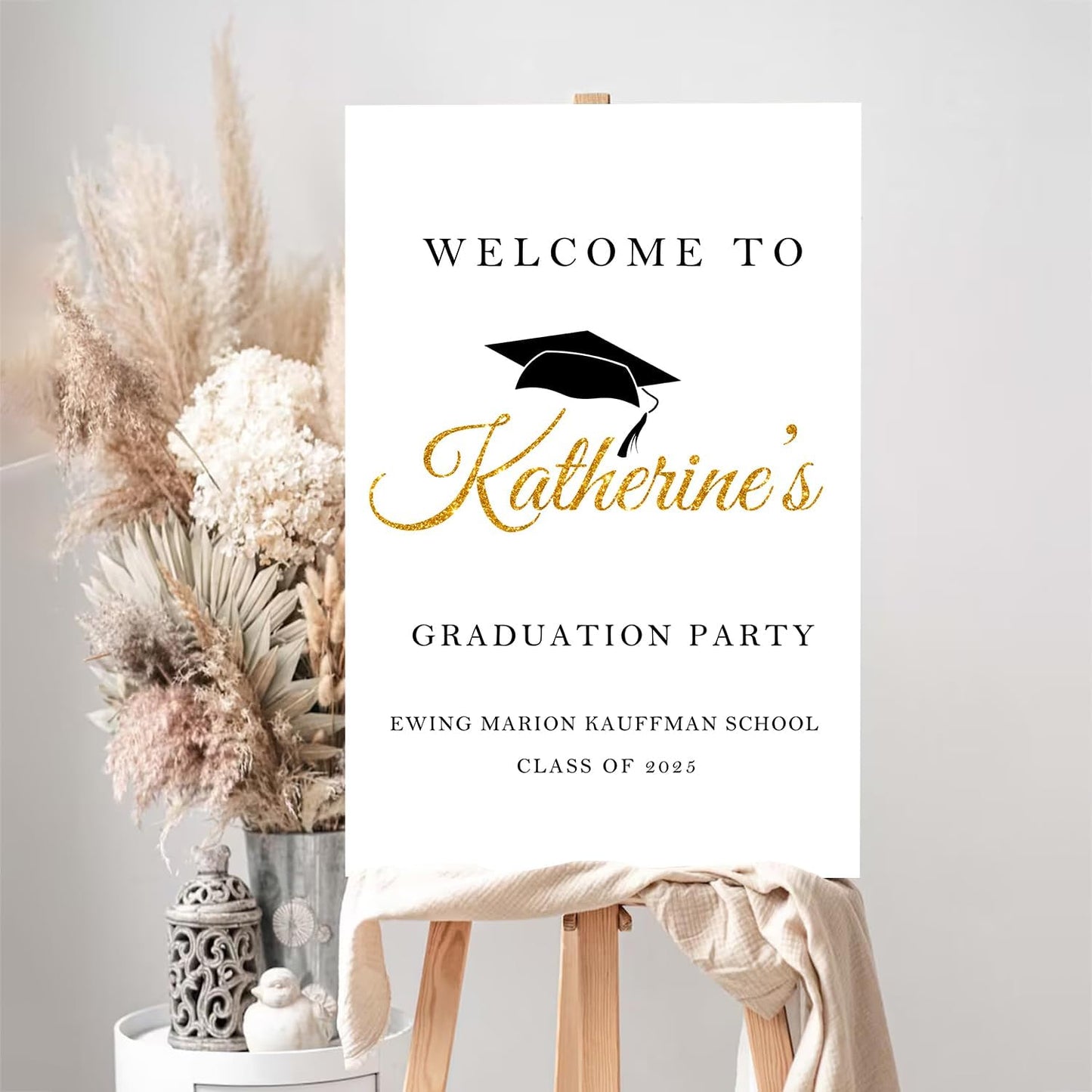 Graduation Sign, Graduation Yard Signs, Graduation Decor 2025, Welcome Congratulations Celebration, High School College Graduation 2025, Graduation Party Decorations