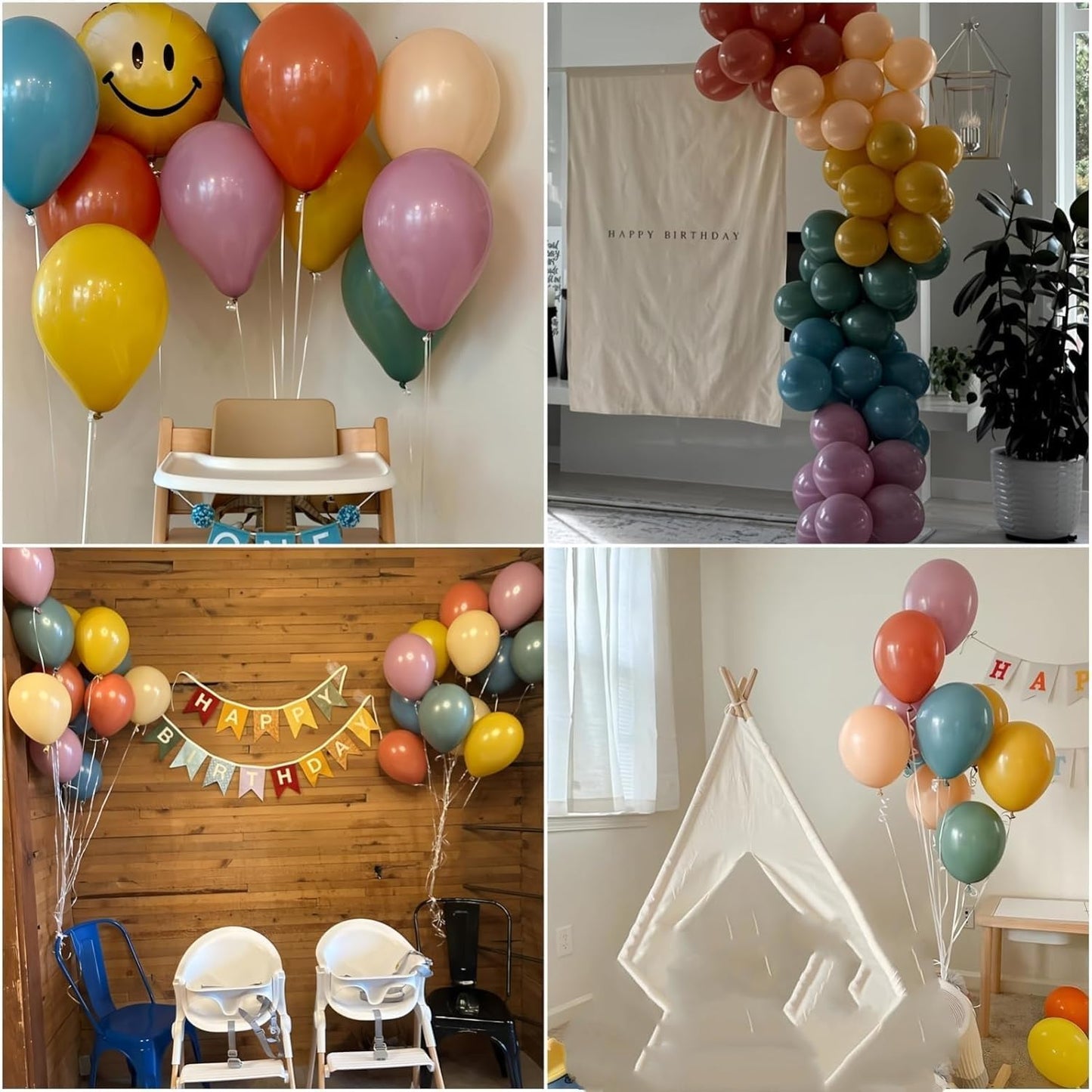Colorful Balloons Rainbow Assorted Color Latex Balloons Set 60pcs 12inch Blush Blue Nude Light Purple Orange Yellow Helium Mixed Colored Balloon Boho Birthday Party Decoration Here Comes the Son