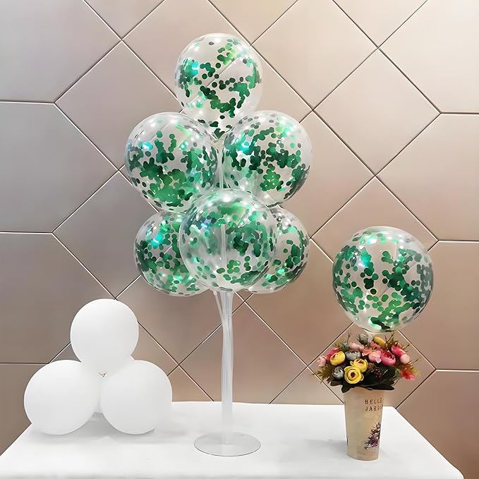 Green Metallic Foil Confetti 8000 Pcs Shiny Round Table Confetti for Fill Balloon Wedding Graduation Party Decorations,60g of pack