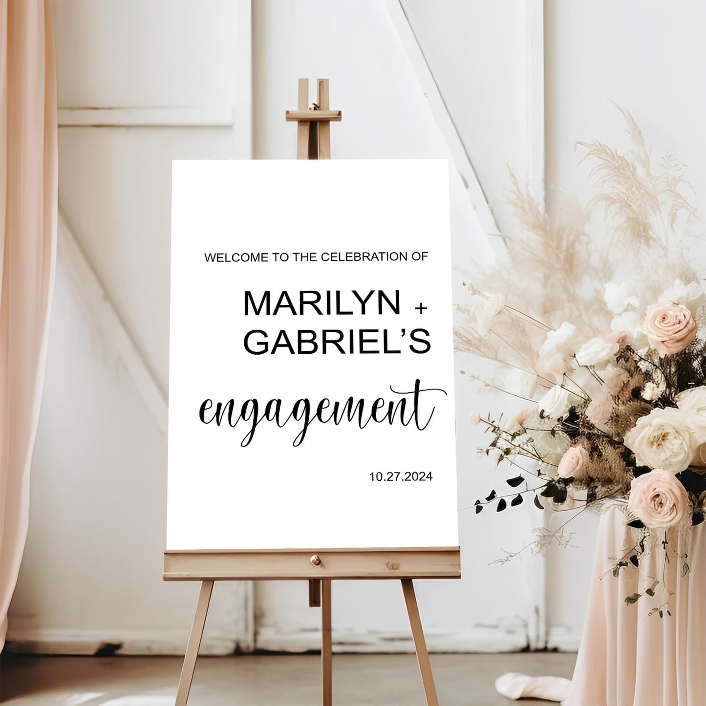 Wedding Welcome Sign - Engagement Party Sign