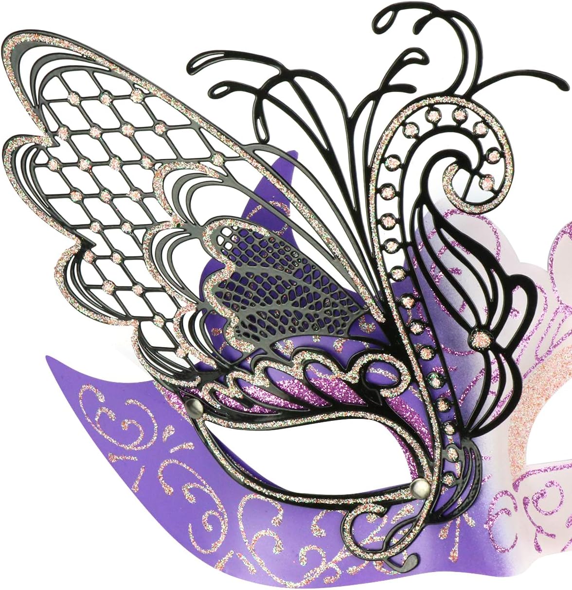 Mysterious Venetian Butterfly Lady Masquerade Halloween Party Mask Evening Prom Ball Mask Bar Costumes Accessory