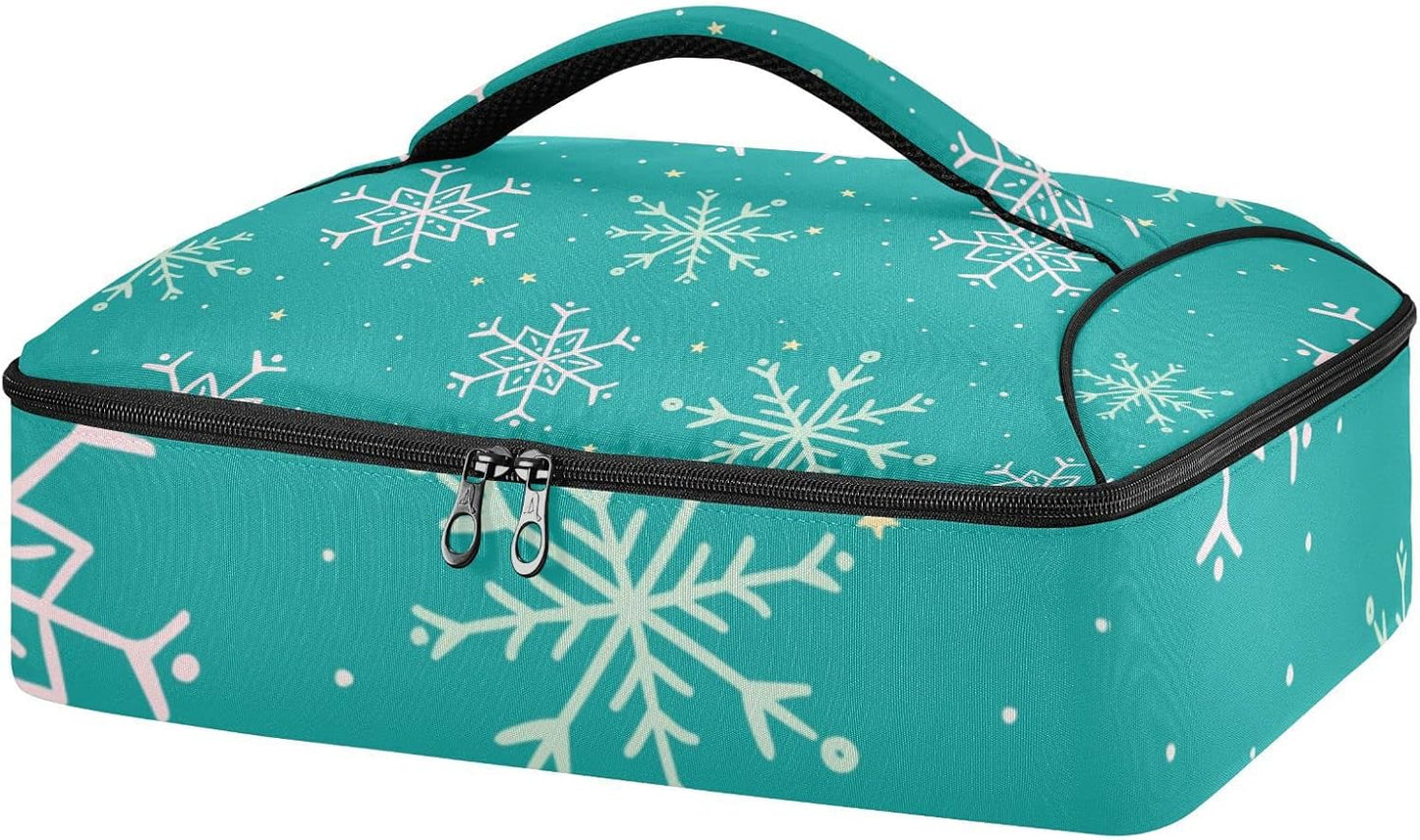 Casserole Carriers for Hot or Cold Food Reusable Casserole Dish Carrier Insulated Thermal Large Capacity Durable Perfect for Party Camping Family Gatherings Yellow Fish