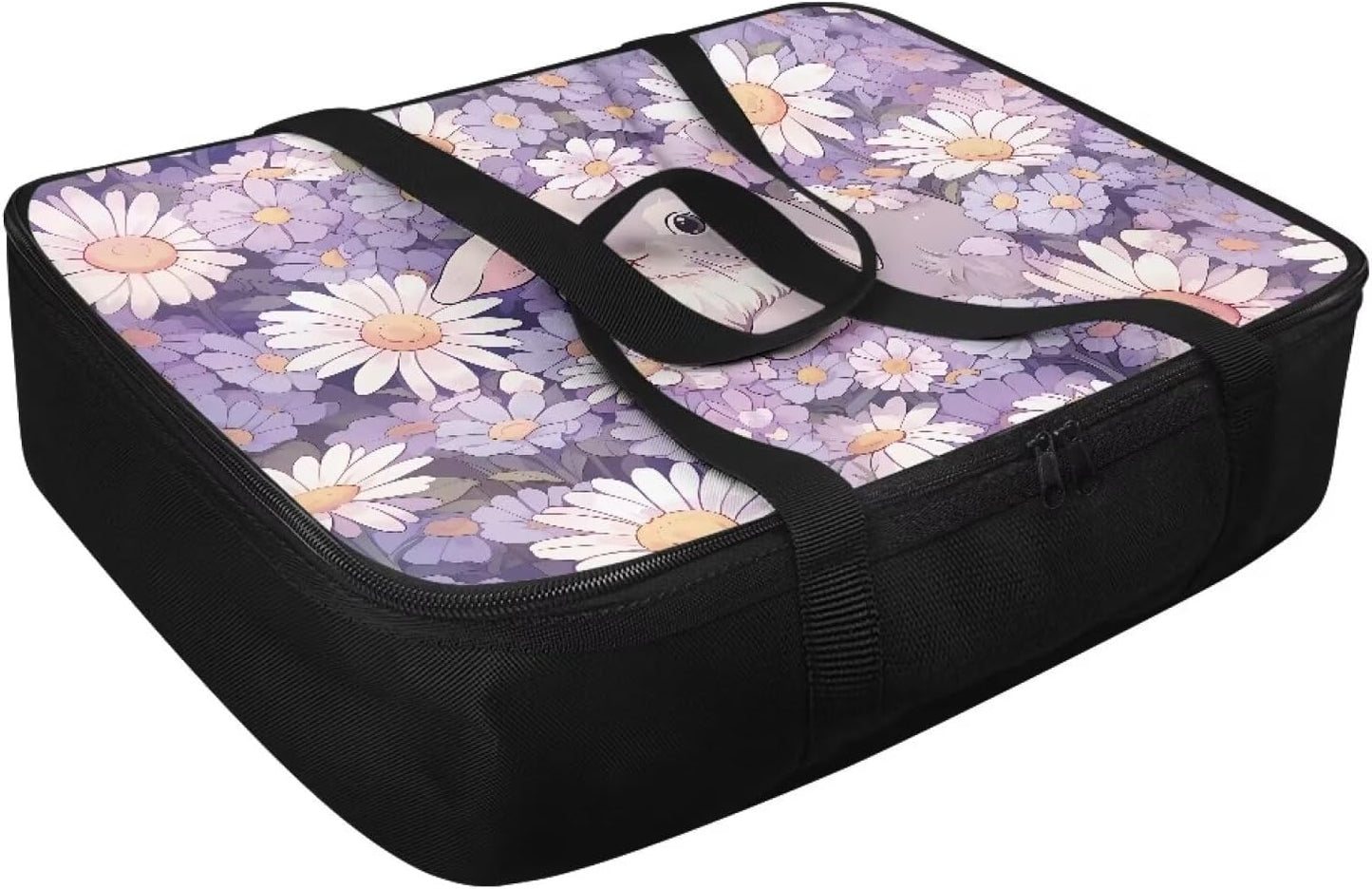Daisy Bunny Insulated Casserole Carriers Reusable Food Carrier for Hot or Cold Food Lasagna Holder Tote Portable Food Warmer for Travel Potluck Parties Picnic Cookouts Beach