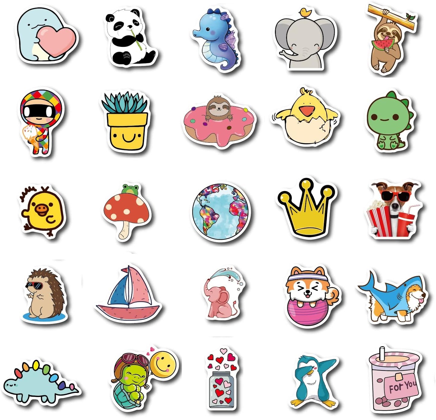 Stickers for Water Bottles, 200PCS Water Bottle Stickers for Kids, Waterproof Vinyl Stickers, Cute Stickers for Kids Classroom, Teacher Prizes Classroom Must Haves
