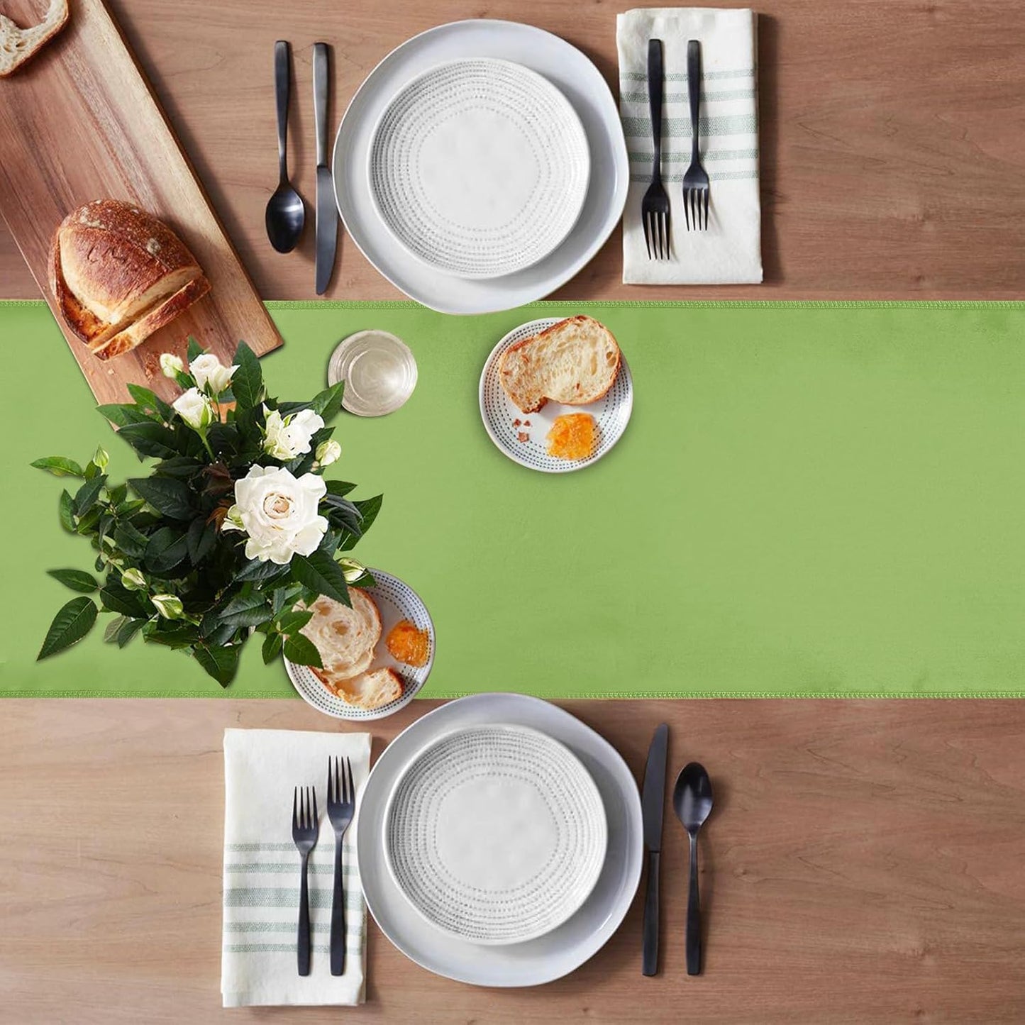 5 Pack Table Runner 12 X 108 Inch Silk Table Runner for Party,Wedding, Birthday, Banquets,Decoration