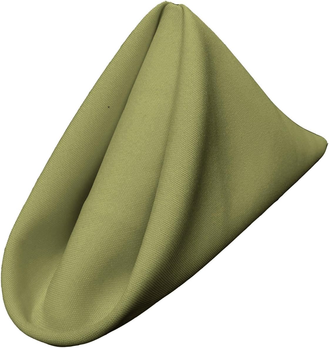 LA Linen Poly Blend Napkins - 4-Pack Soft Cloth - Stain & Wrinkle Resistant - Dinner & Wedding Napkins - Sage Dark - 18x18