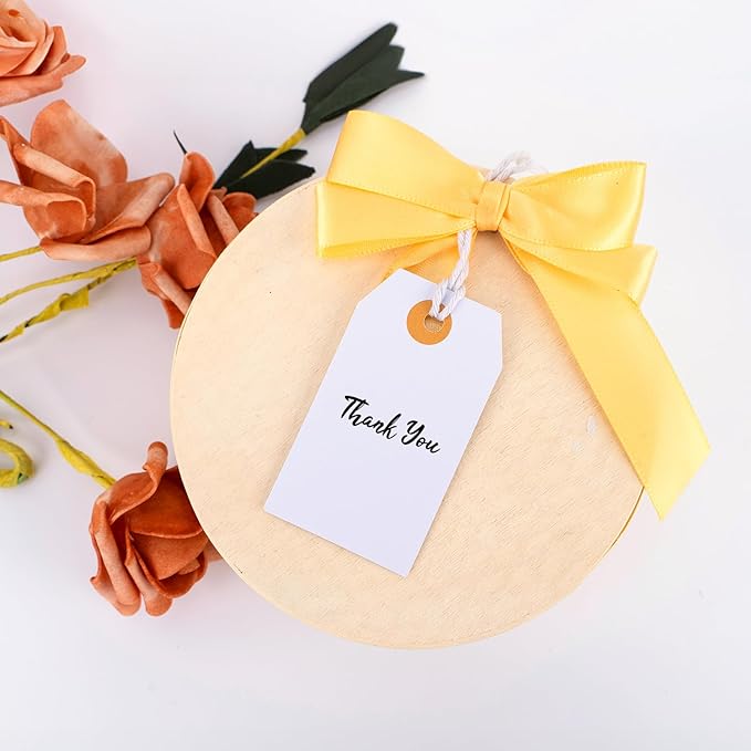 G2PLUS Price Tags with String, 1.6x2.8 in Blank Labeling Tags, White Paper Hang Tag with Reinforced Hole for Shipping, Clothing, Pricing, Marking, Gift Wrapping