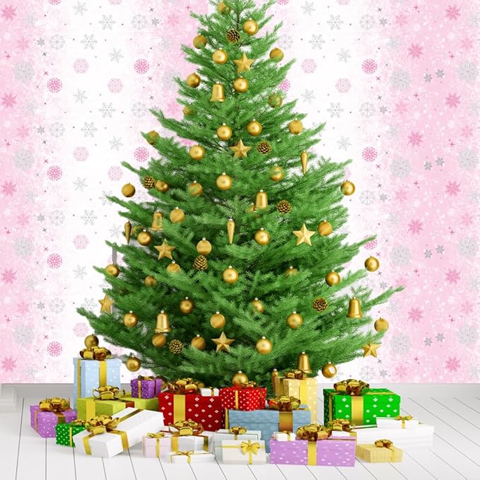 2 PCS Pink Plastic Snowflake Tablecloth(54x108 Inch) Frozen Birthday Winter Wonderland Decorations Disposable Table Cover Tablecloths for Christmas Holiday New Year Party Favors Supplies Decor