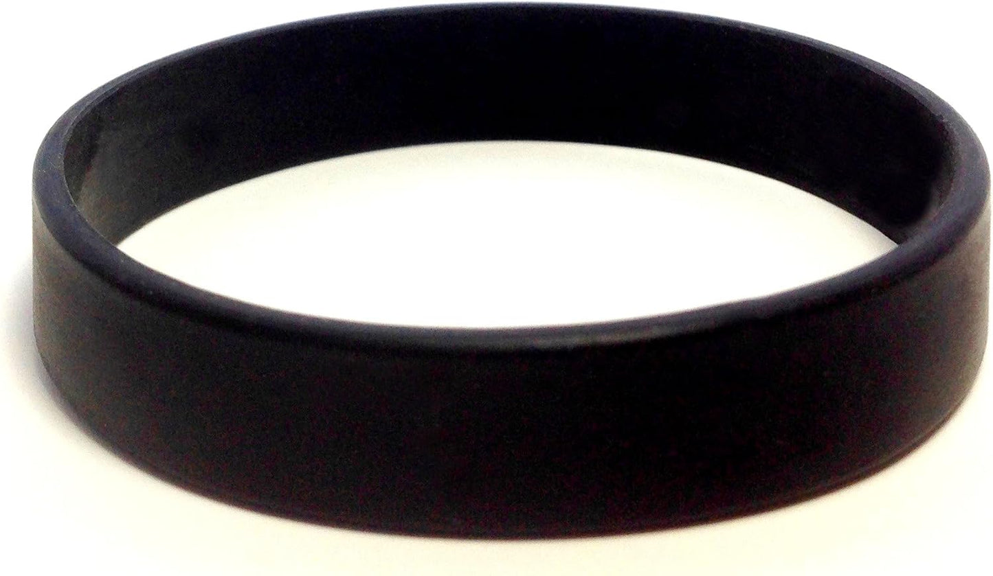 TheAwristocrat 1 Dozen (12) Multi-Pack Blank Rubber Wristbands Silicone Bracelets - Select from a Variety of Colors