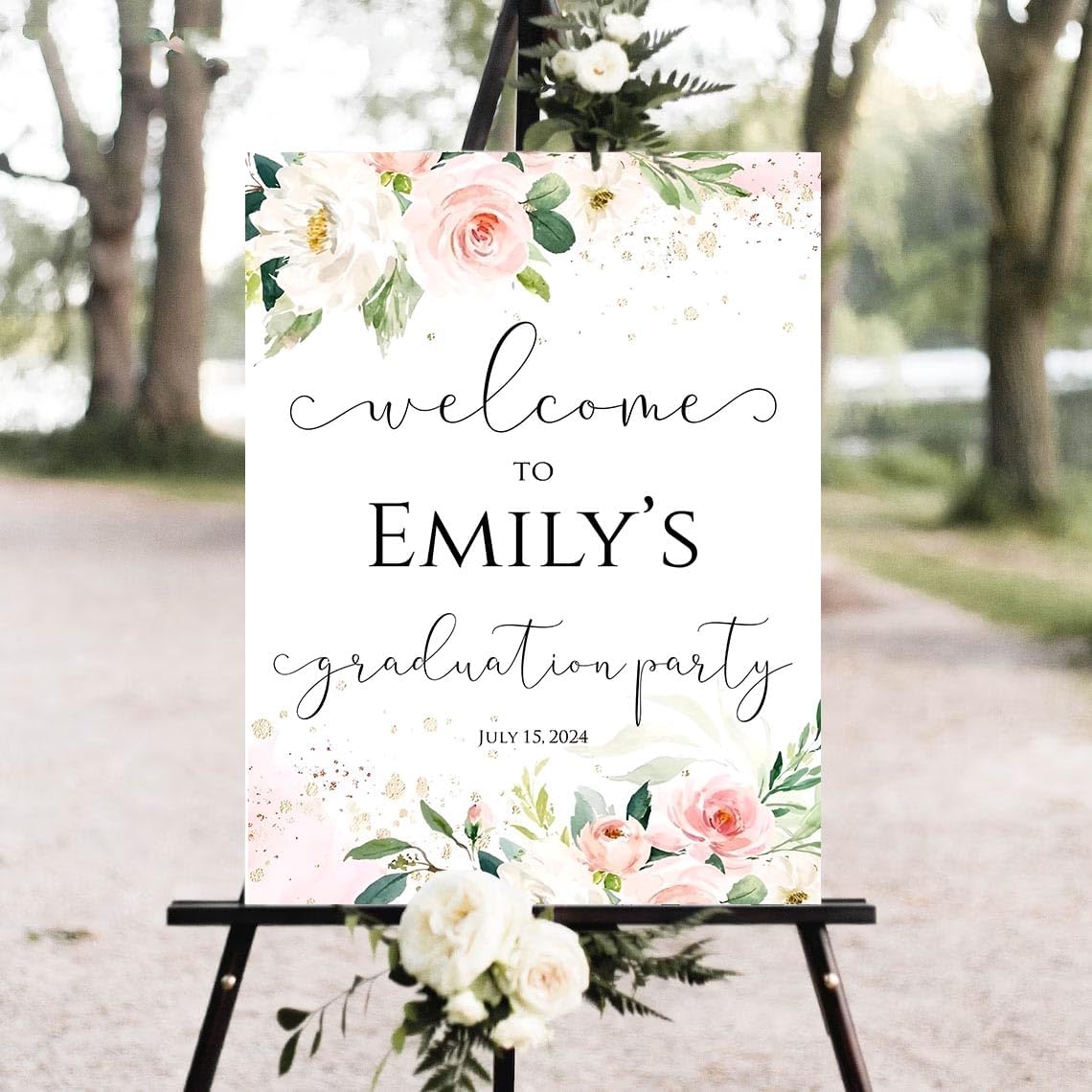 Personalized Graduation Party Welcome Sign, Graduation Party Decorations, Graduation Party Sign, Graduation Party Yard Sign, Graduation Party Decor #9, Version-09