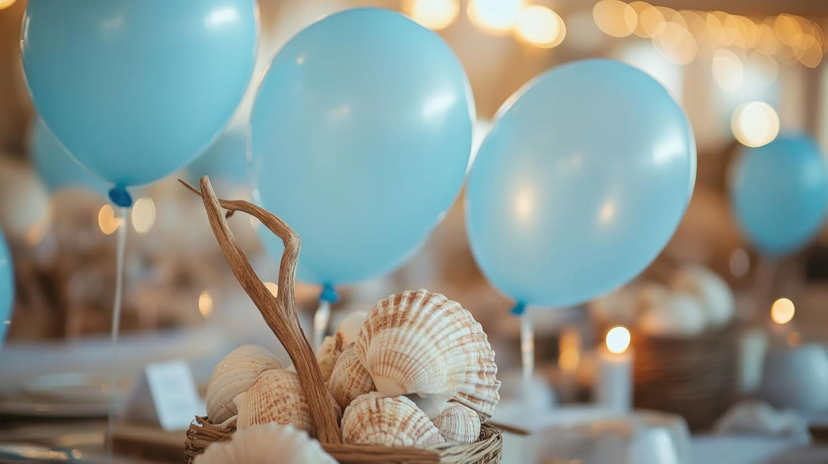 Light Blue Balloons 100 Pack, 12 Inch Latex Baby Blue Balloons, Balloon Pack For Birthdays, Weddings, Baby Showers, Holidays