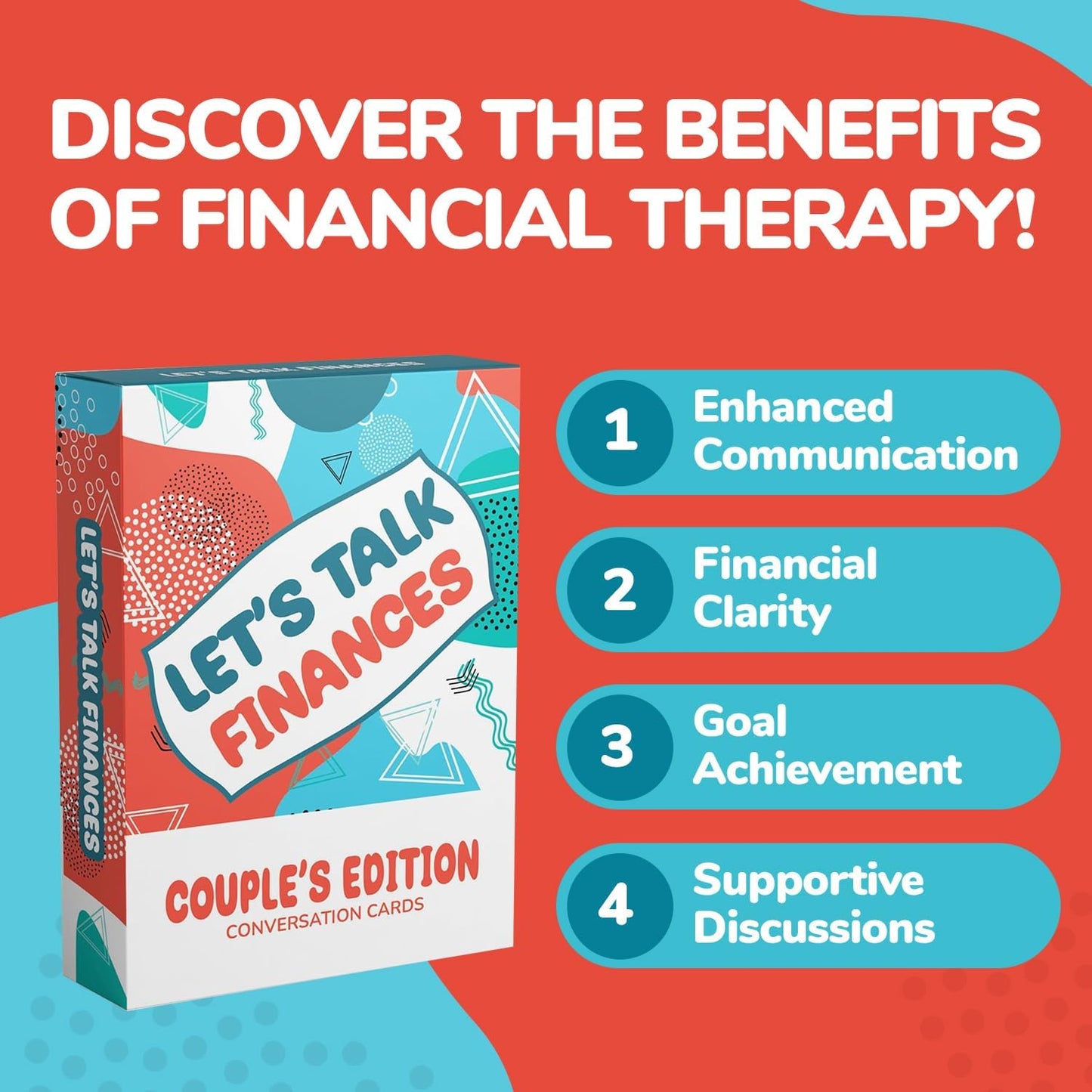 Let’s Talk Finances: Couple’s Edition - Conversation Card Game for Game Night Fun! Perfect for Engaged, Married, or Long-Term Partners to Laugh, Learn, and Connect Through Money Talks