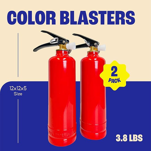 Chameleon Colors Color Blasters, Gender Reveal Fire Extinguisher, Gender Reveal Smoke Bombs, Powder Cannon, Smoke Blaster, War and Holi Color Blaster, 2 Navy Blasters