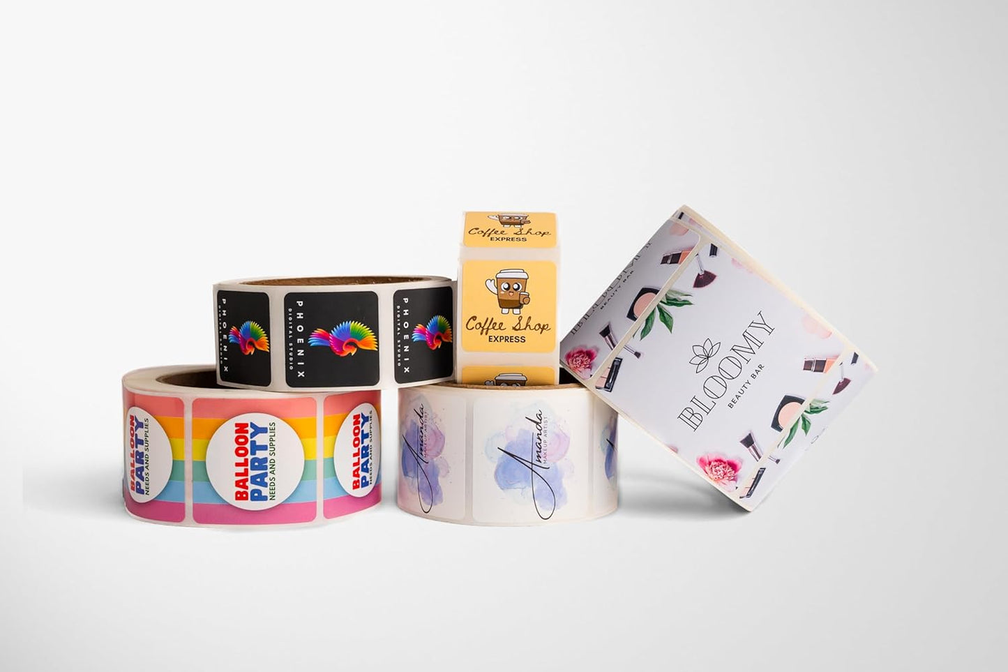 Build Your Own Stickers - Any Design + Logo - Personalize Business - 50+ Roll - Multi Shapes, Sizes, Backgrounds, Text - Gloss/Matte Labels (2 inch Circle)