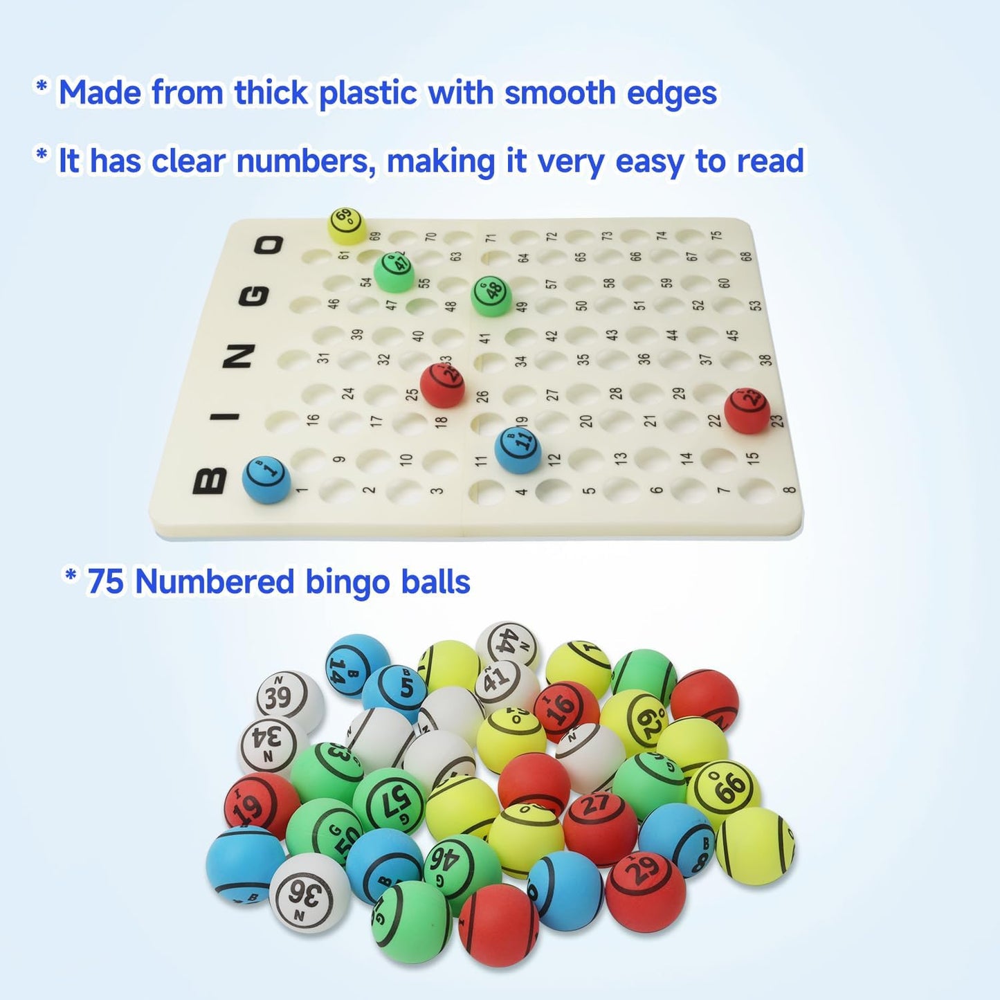 GSE Games & Sports Expert Professional Bingo Game Set with Jumbo Cage, 1.5" Bingo Balls, Master Board. Great for Large Groups, Parties, Game Night