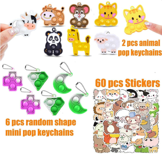 132 PCS Party Favors for Kids 8-12, Pinata Stuffers, Prizes Treasure Box Toys for Classroom, Goodie Bag Stuffers,Treasure Chest, Prize Box Toys, Pinata Filler