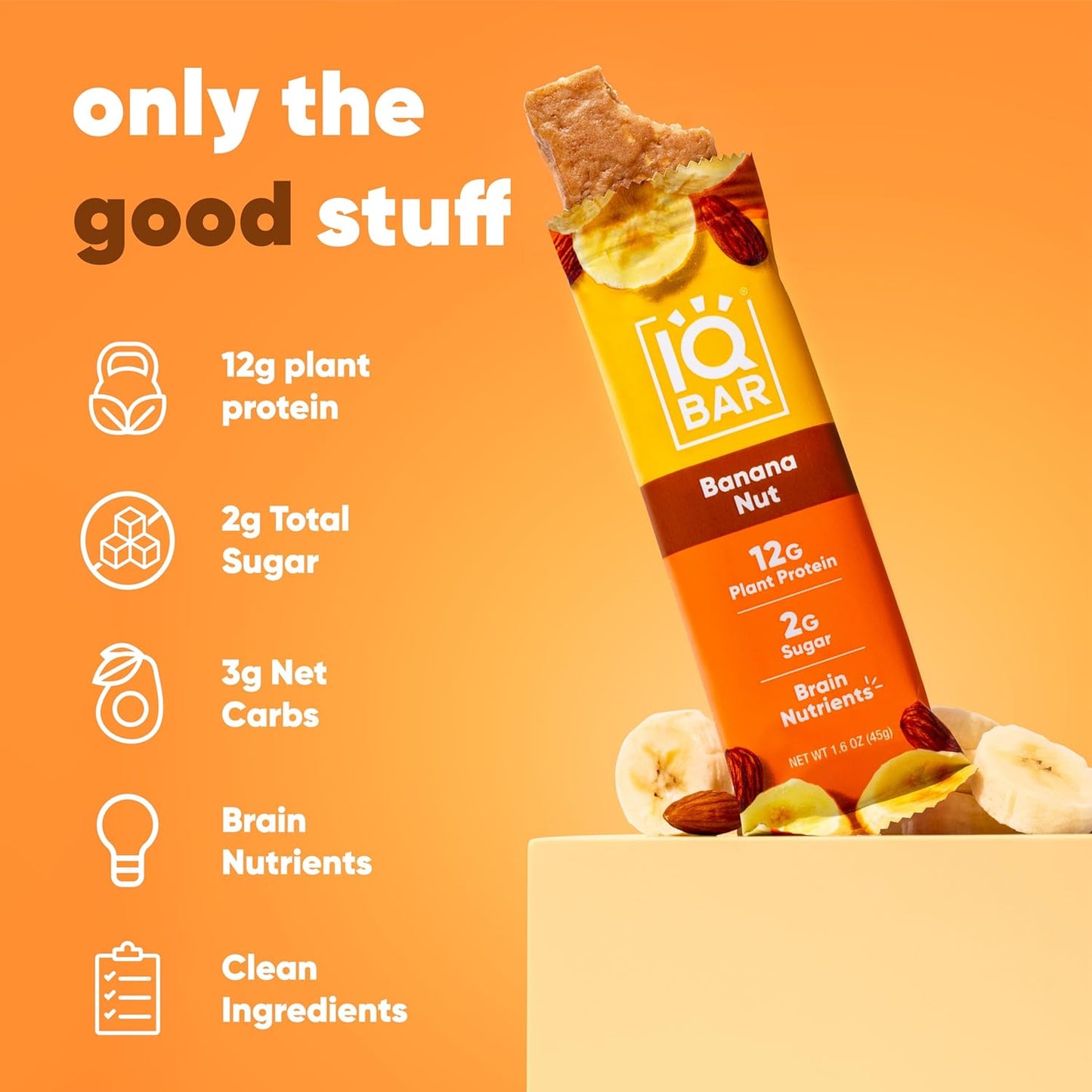 IQBAR Brain and Body Plant Protein Bars - Chocolate Lovers Variety - 12-Count - Keto, Vegan, Low Carb, High Fiber, Gluten Free, Dairy Free, Low Sugar Snack with Nutrients for Focus, Energy, Meal Replacement