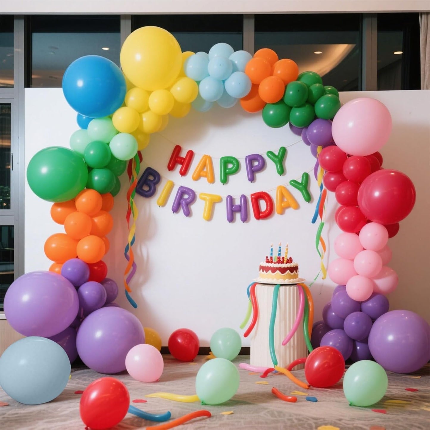 Assorted Rainbow Balloons 30 Pack 18 inch Round Bright Latex Balloons Assorted Colors for Birthday Baby Shower Wedding Party Birthday Decorations Supplies Arch Garland