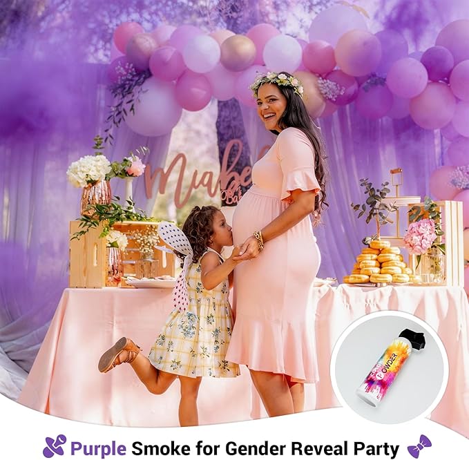 Photo Fog Atmosphere Smog 2 Pack Fire Extinguisher Purple for Gender Reveal Photoshoot Video Props Stage Mister Foggers Purple Smoke Gender Reveal Extinguisher for Birthday Wedding Party Celebration