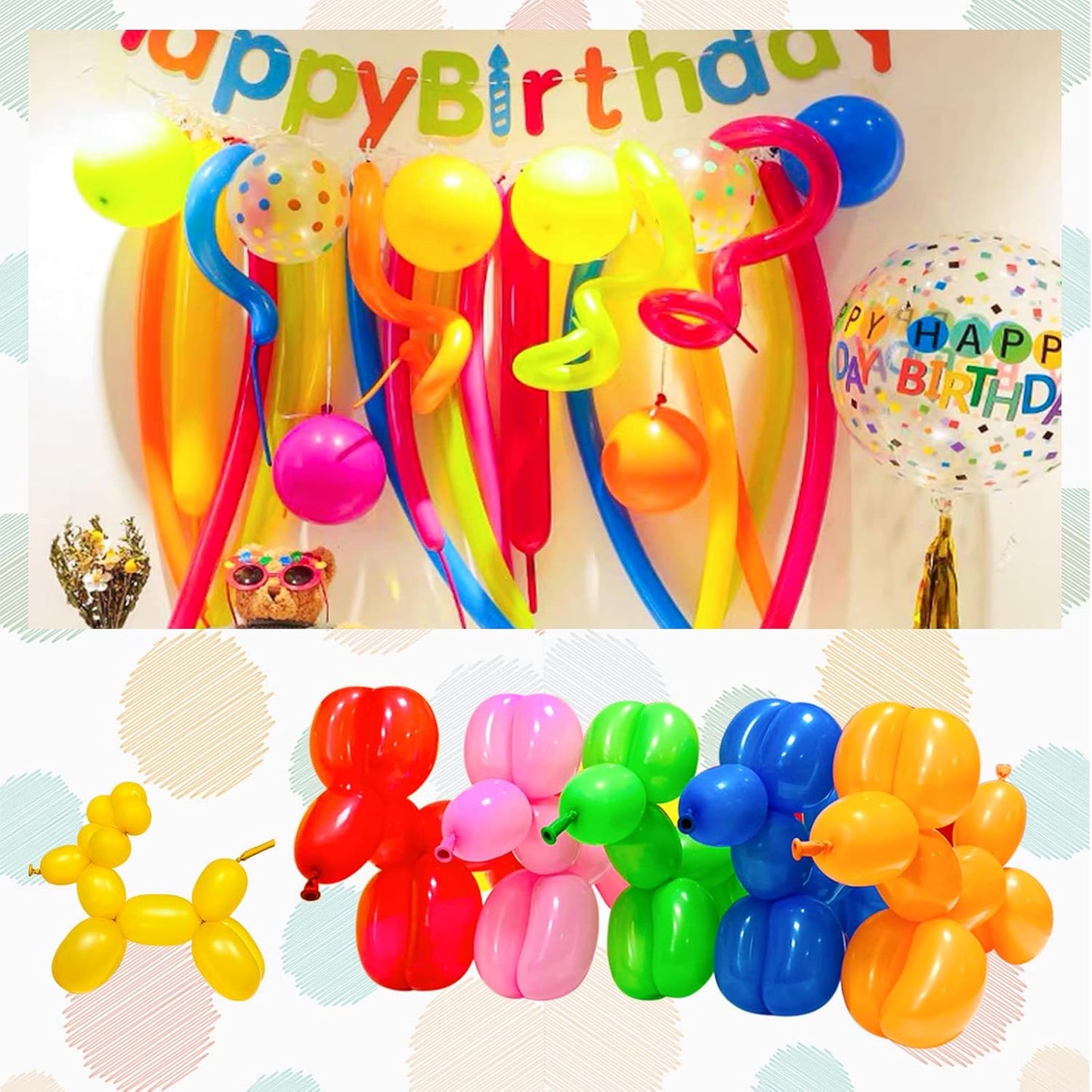 100pcs Red 260 balloons, Thickening Latex Long Twisting Balloons for Animal Model for Halloween Xmas Presents, Animal Shape Weddings, Birthdays Clowns.