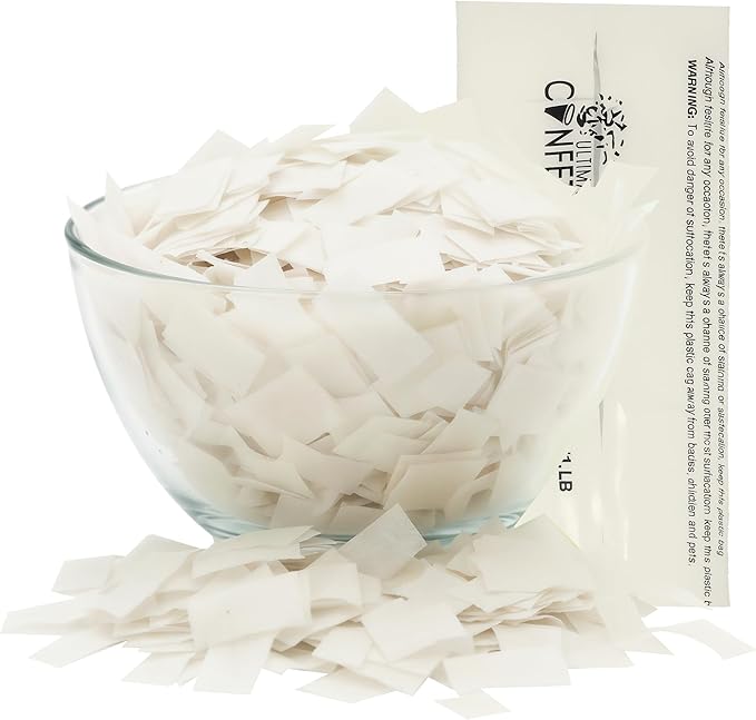 Ultimate Confetti, Biodegradable Dissolving Rice Paper Confetti –Rectangular Flame-Resistant and Water-Soluble Paper Confetti for Cannon and Launcher use – Best for Celebrations - 1 lb, 16 oz