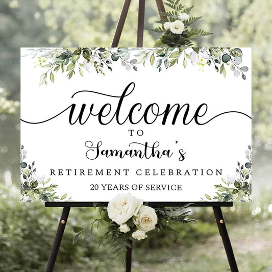 Personalized Retirement Yard Sign, Retirement Celebration Welcome Sign, Retirement Party Sign, Retirement Decorations, Retirement Outdoor Sign, Retirement Home Decor, Retirement Celebration Sign #11