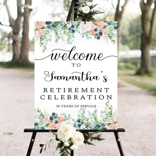 Personalized Retirement Yard Sign, Retirement Celebration Welcome Sign, Retirement Party Sign, Retirement Decorations, Retirement Outdoor Sign, Retirement Home Decor, Retirement Celebration Sign #19