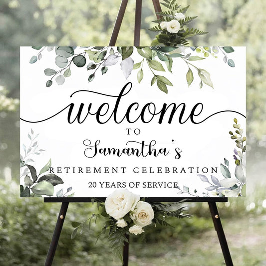 Personalized Retirement Yard Sign, Retirement Celebration Welcome Sign, Retirement Party Sign, Retirement Decorations, Retirement Outdoor Sign, Retirement Home Decor, Retirement Celebration Sign #2