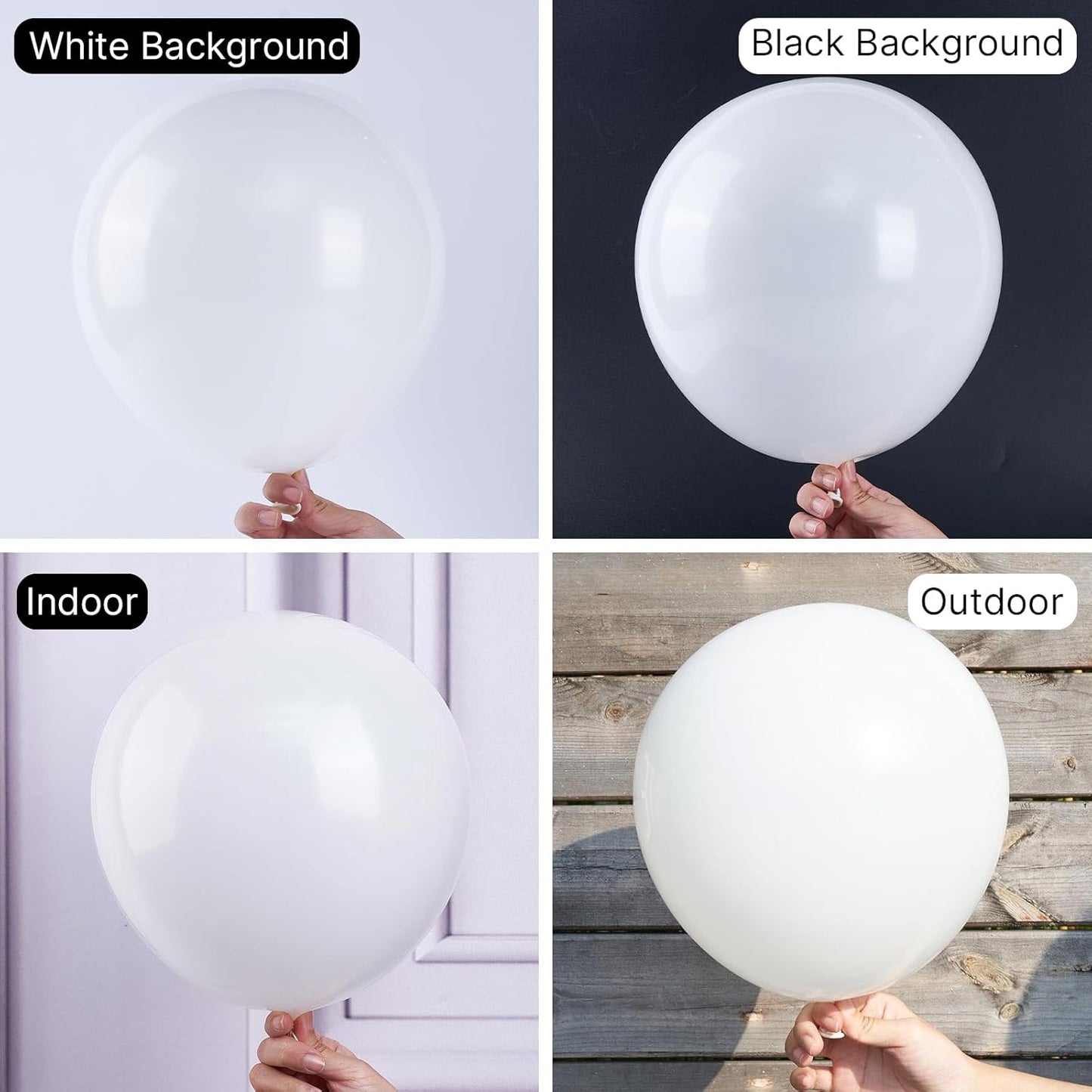 PartyWoo White Balloons 100pcs 12 Inch Matte White Latex Balloons for Wedding Bridal Graduation Engagement Baby Shower Gender Reveal Easter Anniversary Birthday Tea Party Decorations White-Y13