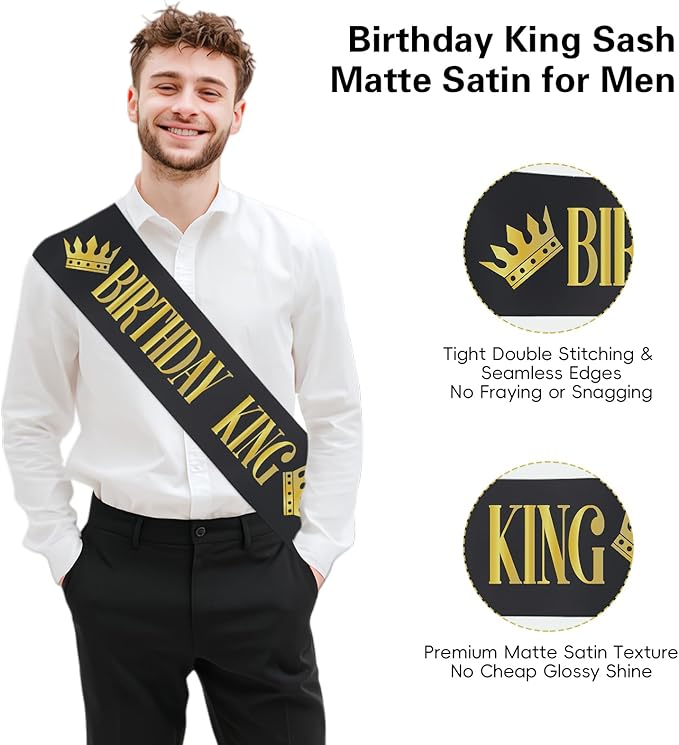 30th Birthday Decorations for Him, Black Gold Back in 1996 Party Decor Kit, Happy 30th Birthday Party Supplies with Sash, Banner, Backdrop, Balloons, Cake Topper, Honeycomb Centerpieces