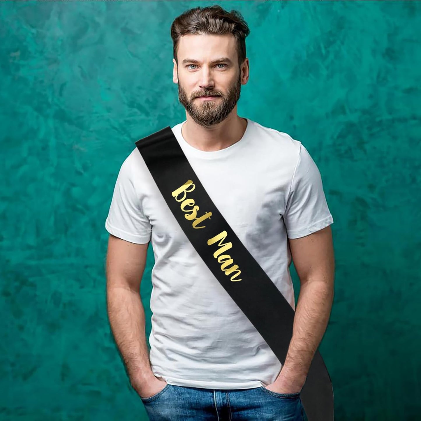 Best Man Sash, Funny Bachelorette Sashes for Bachelor Party Accessories for Best Man, Groomsmen Team Groom