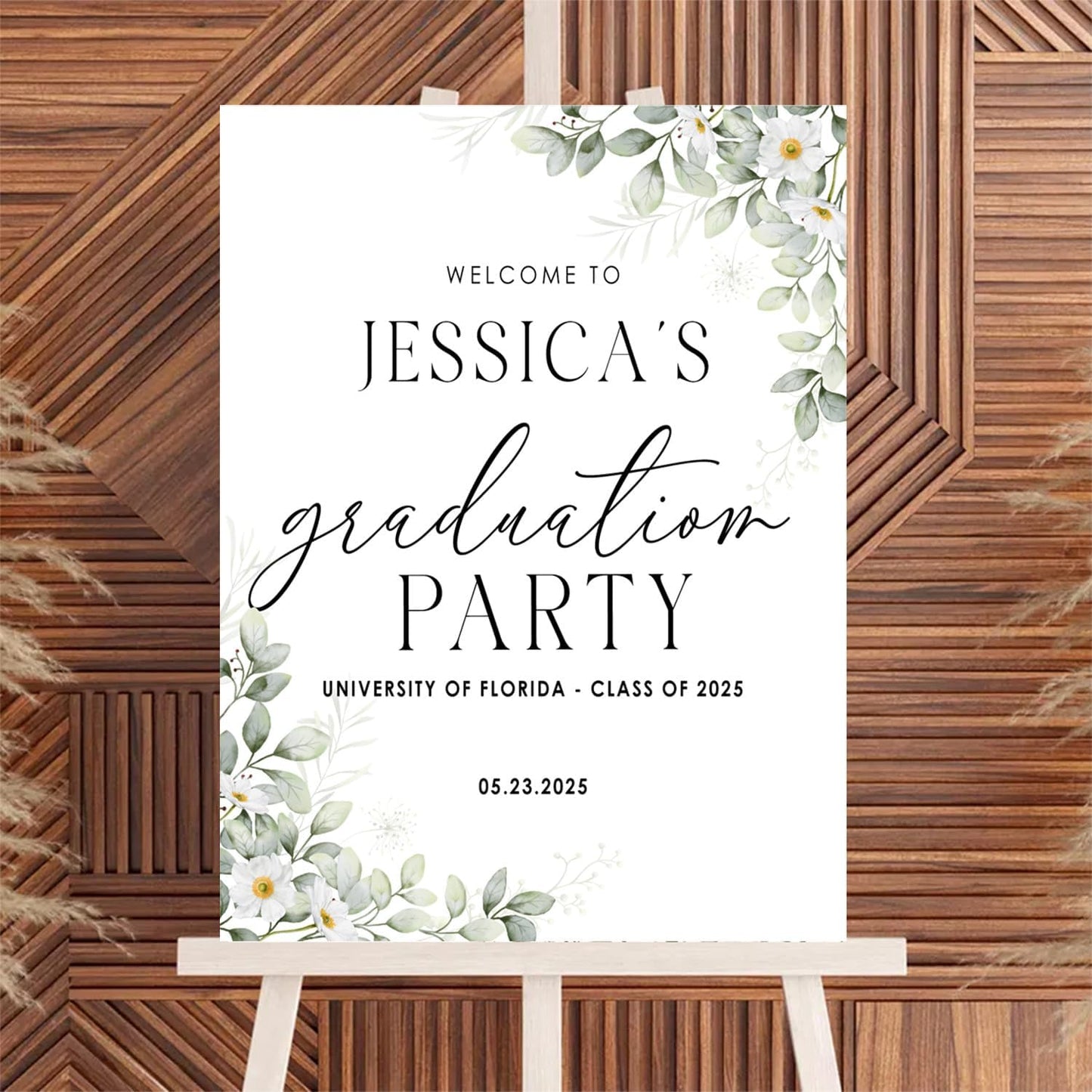 Personalized 2025 Graduation Party Welcome Sign, Minimalist Grads Decor, Class of 2025 Graduation Party Poster, Custom Graduation Party Sign, Congrats Grad Decorations Design 12