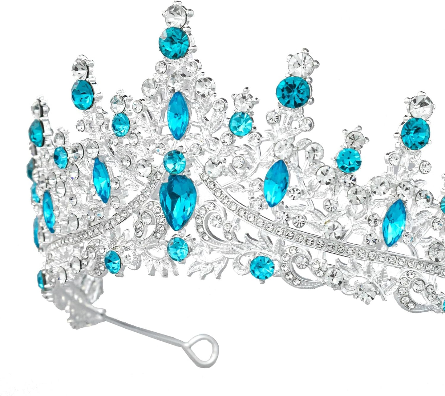 Tiaras and Crowns for Women Crystal Princess Tiaras Rhinestone Queen Crowns For Wedding Bridal Birthday Prom Pageant Party (Tiara 100)
