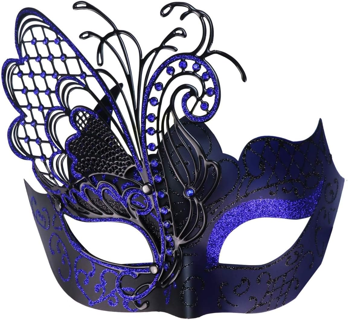 Mysterious Venetian Butterfly Lady Masquerade Halloween Party Mask Evening Prom Ball Mask Bar Costumes Accessory
