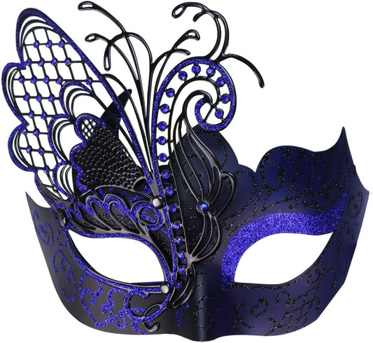 Mysterious Venetian Butterfly Lady Masquerade Halloween Party Mask Evening Prom Ball Mask Bar Costumes Accessory