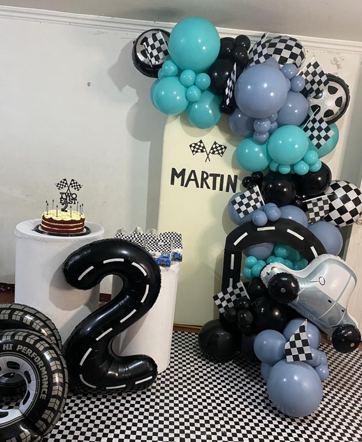 Smlpuame 40 inch Number Balloon 0-9 Black Large Number 2 Balloons,Digital Balloons for Birthday Party Celebration Decorations Supplies, Helium Foil Number Balloons for Wedding Anniversary